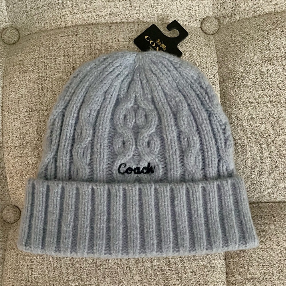 Coach | Cable-knit beanie.